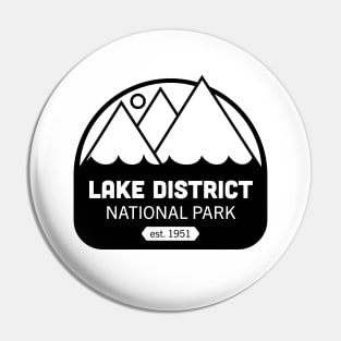 Lake District National Park Logo Badge Design Pin