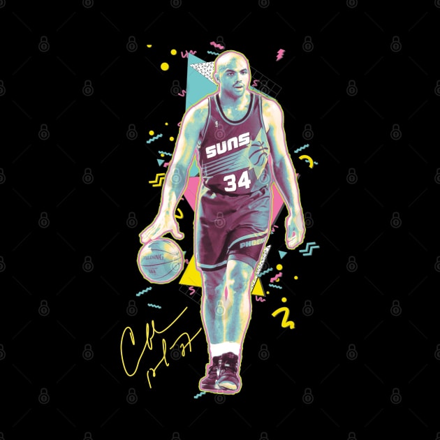 Charles Barkley The Chuck Basketball Legend Signature Vintage Retro 80s 90s Bootleg Rap Style by CarDE