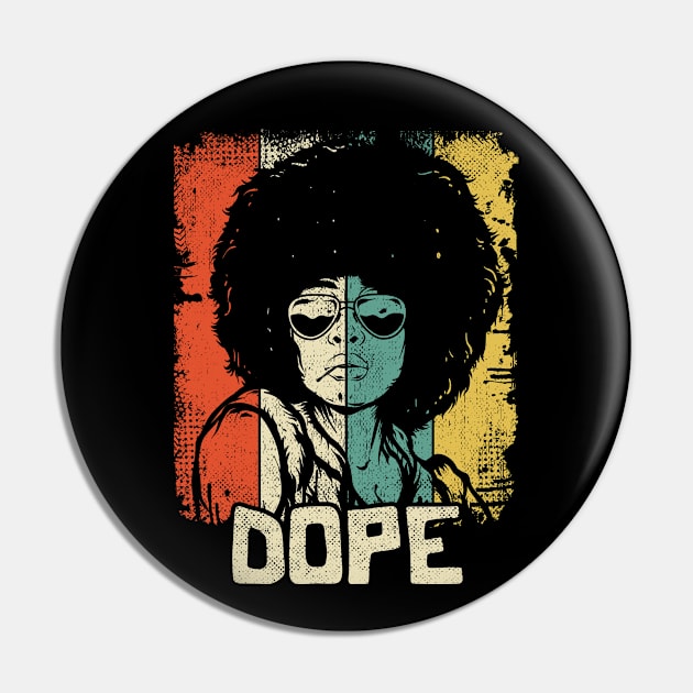 Dope Black Magic Girl Pride African Afro Pin by BrightGift