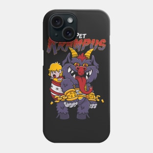 My Pet Krampus - Retro 80s Toy - Creepy Cute Christmas Cartoon Phone Case