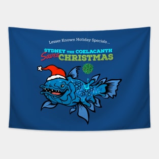 Sydney the Coelacanth Saves Christmas Tapestry