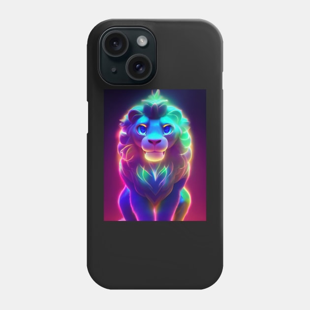 Leo the Neon Lion Phone Case by MyMagicalPlace