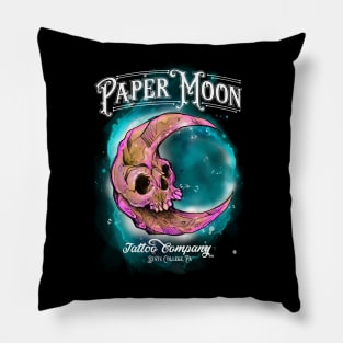 Paper Moon Tattoo Company MoonSkull Pillow
