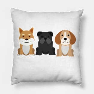 A group of dogs Pillow