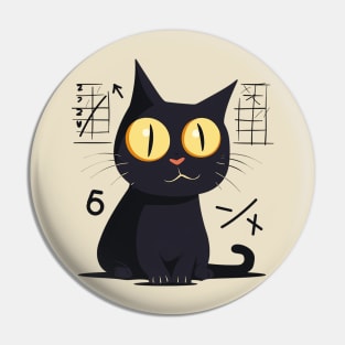 cat and math Pin