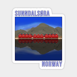 Norway Sunndalsøra Travel Norwegian Magnet