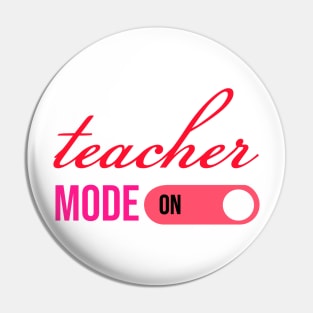teacher mode on Pin