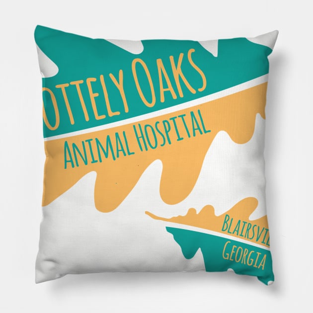 NOAH Oak Leaf Logo Pillow by Nottely Oaks Animal Hospital