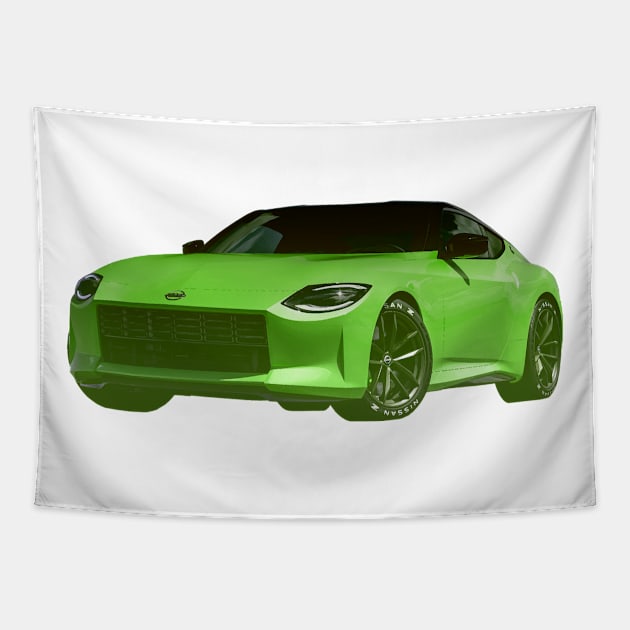 Nissan 400Z Lime Tapestry by gtr