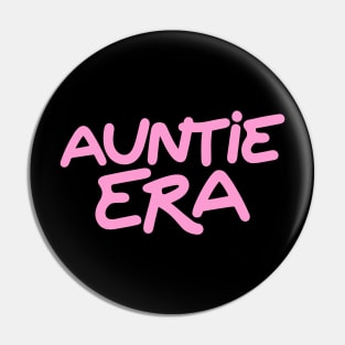 Pink Auntie Era Auntie Gifts New Aunt Cool Pin