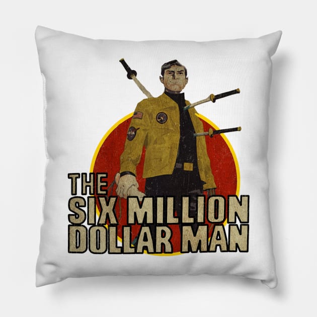 The Six Milion Dollar Man - (Samurai) Pillow by Alaknanda prettywoman