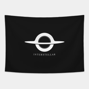 Interstellar - Minimalist Gargantua Tapestry