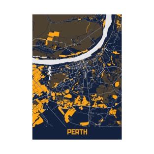 Perth - Australia Bluefresh City Map T-Shirt