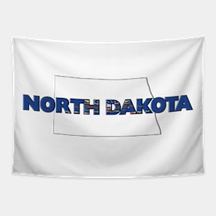 North Dakota Colored State Letters Tapestry