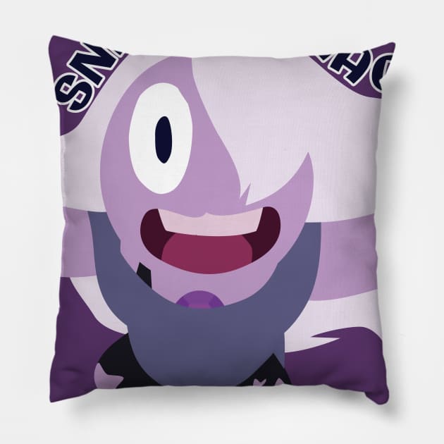 Amethyst - SNACKS Pillow by smirkingdesigns