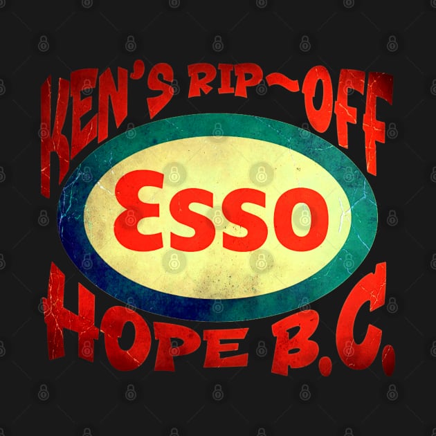 Ken's Rip Off Esso - Hope B.C. by INLE Designs