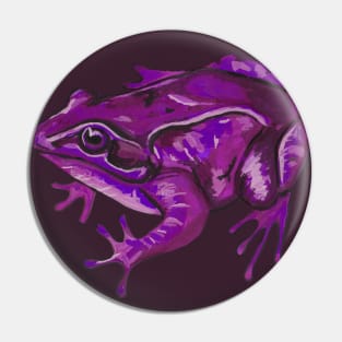 Violet tropical frog Pin