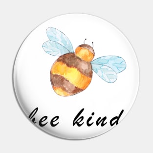 BEE kind T-shirt with bee Pin