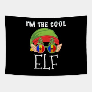 Christmas  I'm The Cool Moldovan Elf - Gift for Moldovan From Moldova Tapestry