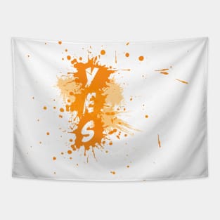 YES Splash | Version Orange Tapestry