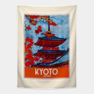 Kyoto Japan Travel Art Tapestry