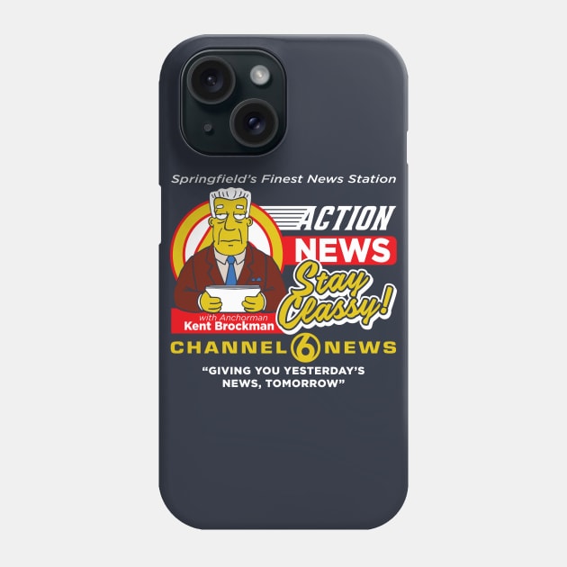 Springfield Channel 6 Action News Phone Case by Alema Art