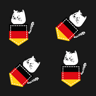 Patriotic Pocket Pussy - Cat Lover -  German Patriot T-Shirt