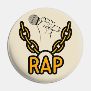 Microphone Rap chain Pin