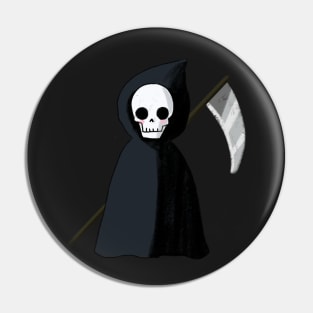 Cartoon grim reaper Pin