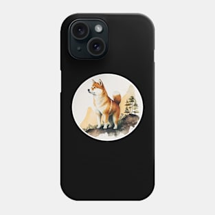 Shiba Inu Dog, Mountain Outdoor, Forest Phone Case