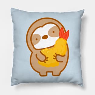 Cute Tempura Shrimp Sloth Pillow