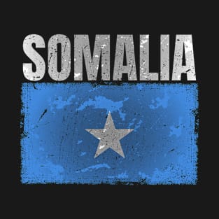 Distressed Somalia Flag Graphic Gifts for Men Women Somalian T-Shirt