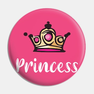 Royal Princess Crown Tee Pin