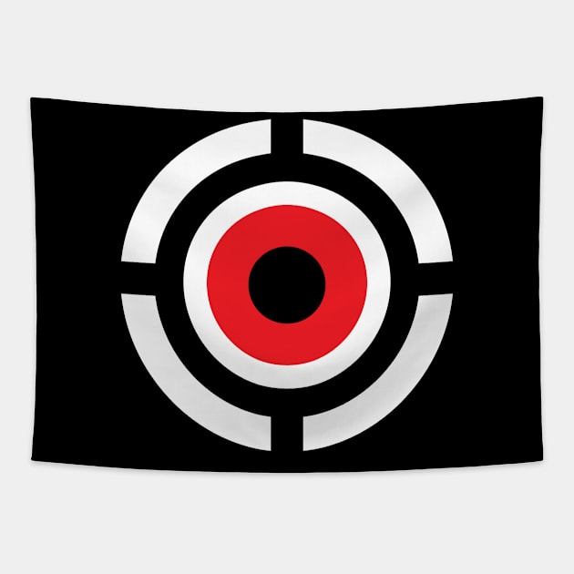 gun Target Tapestry by graphicganga