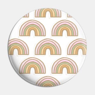 Rainbow No. 10 - delicate golden jewel pattern Pin