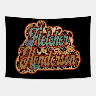 Vintage Fletcher Proud Name Henderson Personalized Birthday Retro Tapestry