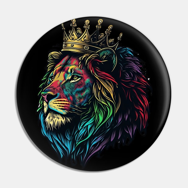 RGB Lion Pin by Rays Tanks