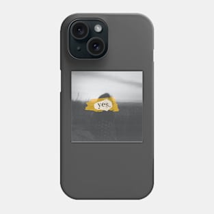 Frau im gelben Augenblick Phone Case