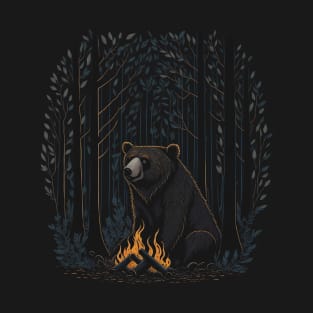 Bear by the fire T-Shirt