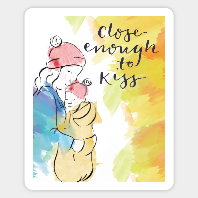 close enough to kiss babywearing