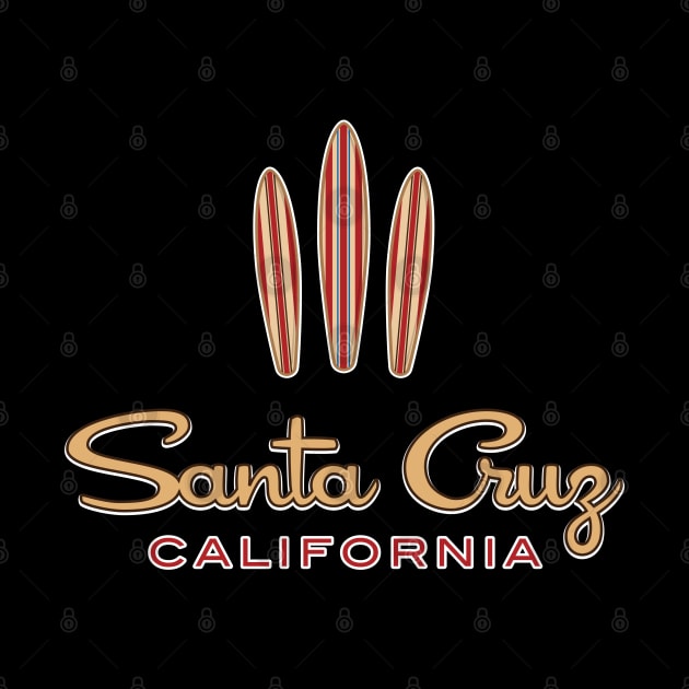 Santa Cruz Logo Three Surfboards by PauHanaDesign