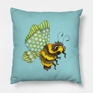 Bumbling Bumblebee Pillow