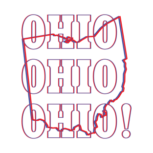 Ohio State Map & Label T-Shirt