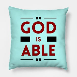 God Is Able | Christian Pillow