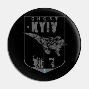 Ghost Of Kyiv Ukrainian MIG-29 Fighterjet Pin