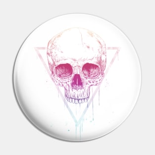 Skull in triangle Pin