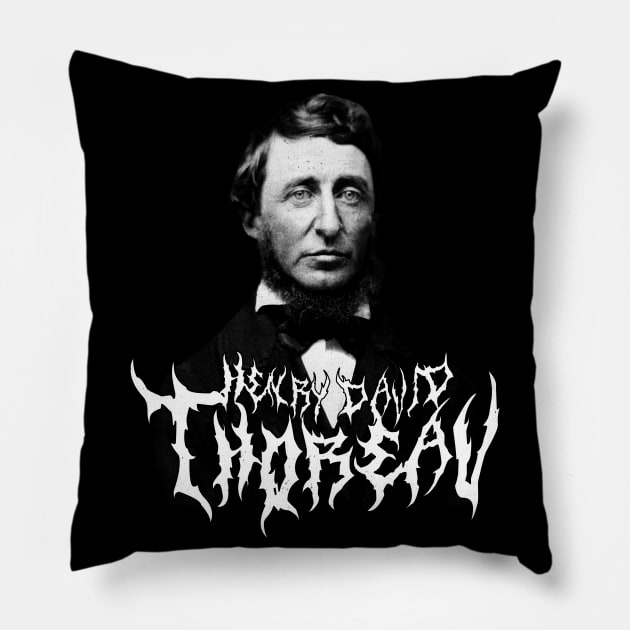 Henry David Thoreau Metal Pillow by blueversion