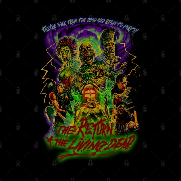 The Return Of The Living Dead, Vintage Horror. (Version 1) by The Dark Vestiary