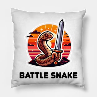 Snake Pun Rattlesnake Pillow