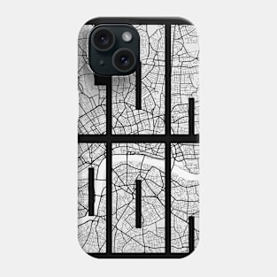 London, England, UK City Map Typography - Light Phone Case